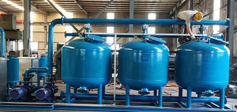 工業(yè)淺層砂過(guò)濾器應(yīng)用現(xiàn)場(chǎng)