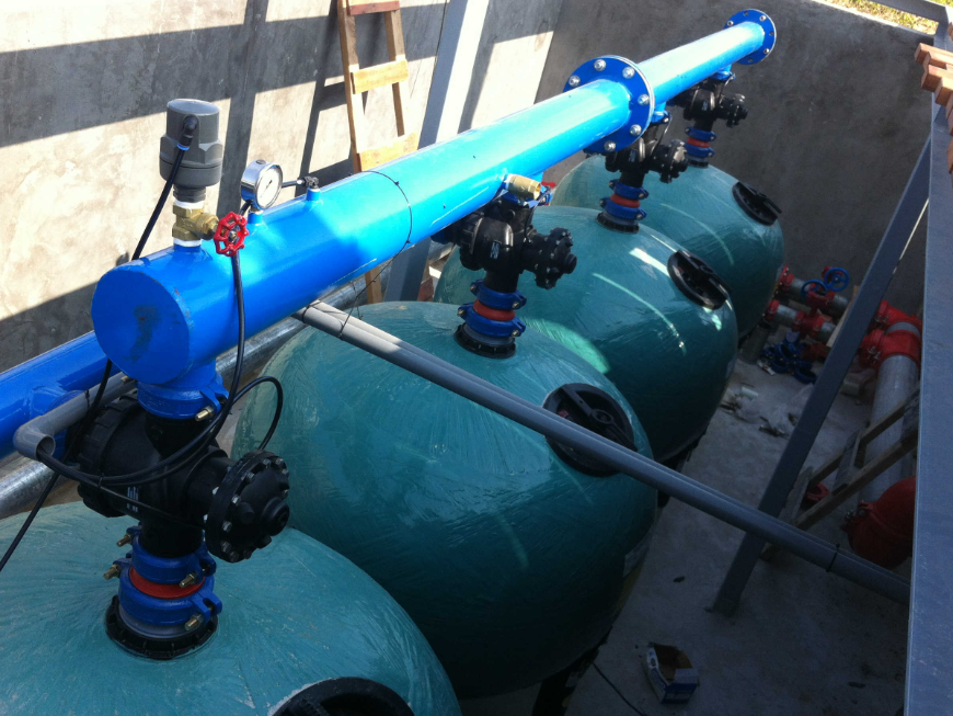 工業(yè)淺層砂過(guò)濾器應(yīng)用現(xiàn)場(chǎng)