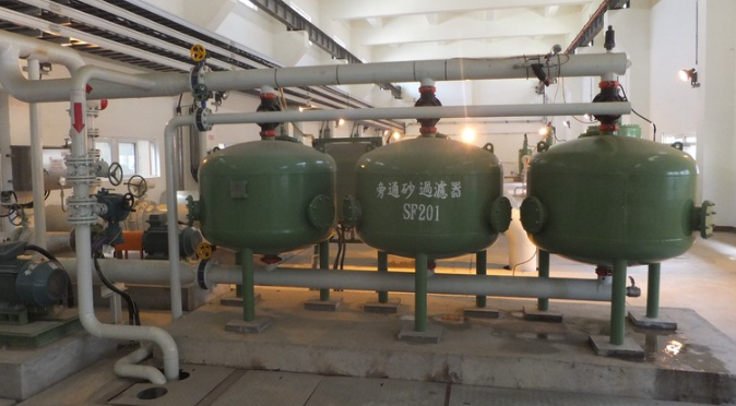 工業(yè)淺層砂過濾器應用現(xiàn)場
