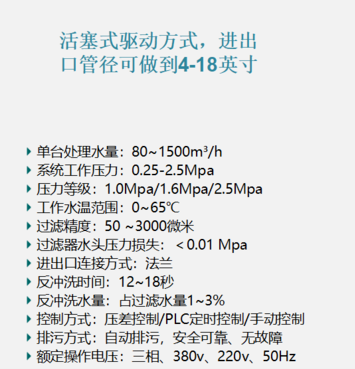 反沖洗過濾器過濾精度