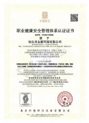 職業(yè)健康體系認(rèn)證